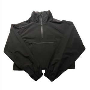 Black Waterproof Quarter Zip Jacket